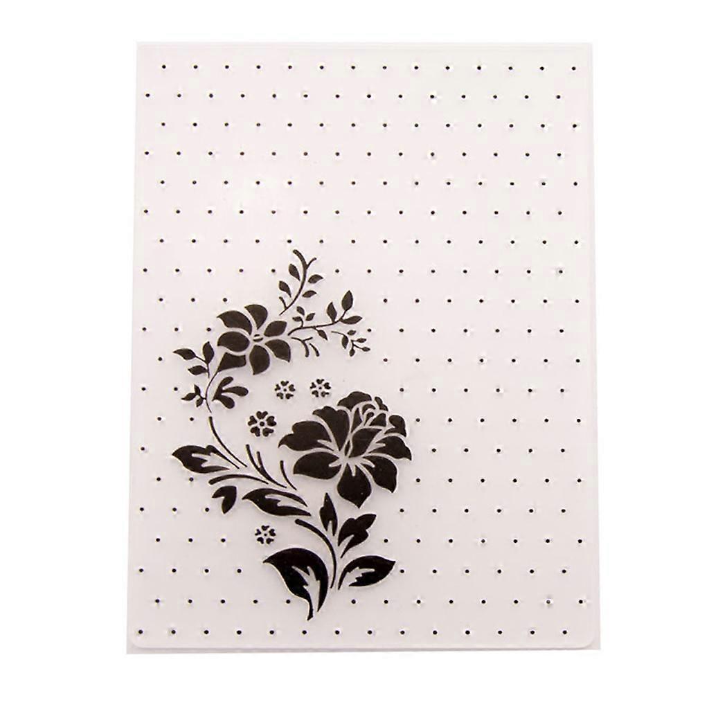 Bloom Flower Plastic Embossing Folder DIY Craft Template Mold Scrapbook Paper