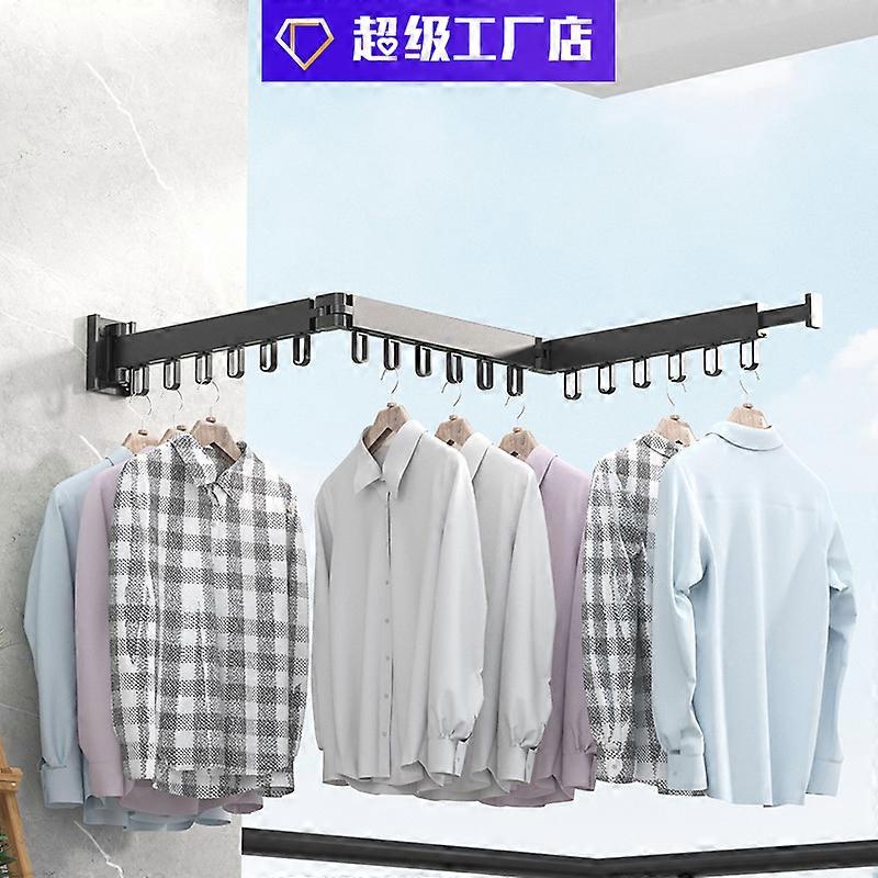 Folding Wall Mounted Clothes Drying Rack Laundry Drying Rack Metal Clothing Drying Rack