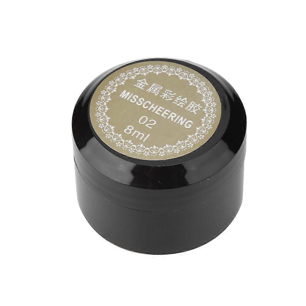 8ml / Bottle Nail Painted Gel Metallic Nail Art UV Varnish Lacquer