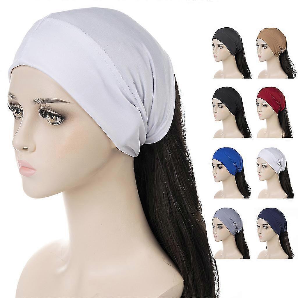 Femmes Elastic Bandana Elastic Modal Hijab Turban Caps