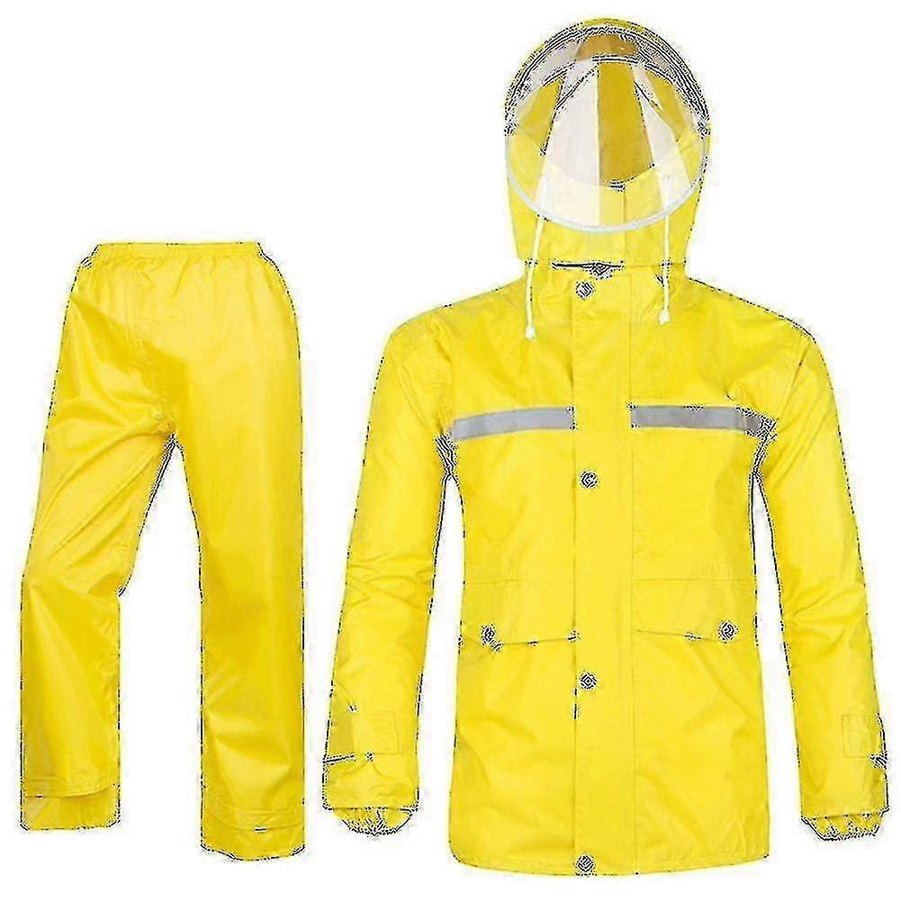 Mulheres Capa de Chuva Jaqueta Calça Terno Capa de Chuva Ao Ar Livre À Prova D'Água Anti-tempestade-YuJia VCNMR