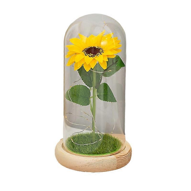 Artificial Led Luminous Sunflower Vase