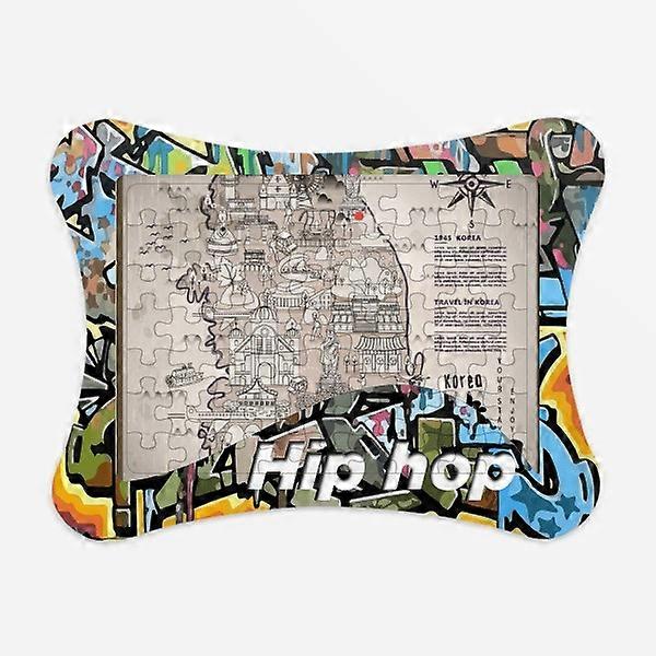 1945 معالم كوريا الجنوبية خريطة لغز بانوراما لعبة الهيب هوب ورقة المجلس