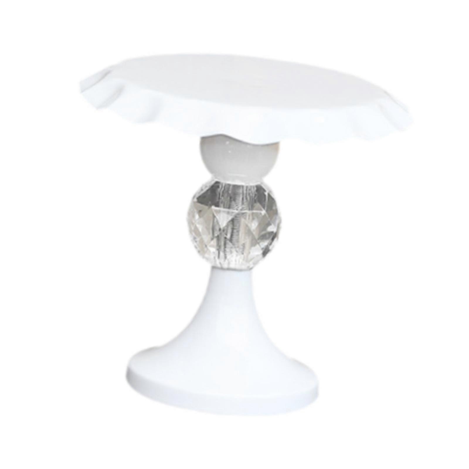 Iron Cake Stand Photo Props Serving Platter Stand for Countertop Table Event white S