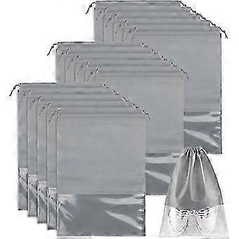 Boeyaa 15 pcs sac à chaussures de voyage grands sacs de rangement de chaussures à cordon portable po