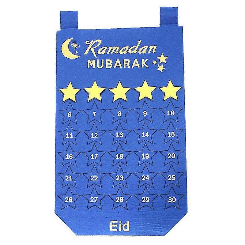 Eid Mubarak Advent Calendar 30 Days Countdown Calendars Wall Hanging Ornament