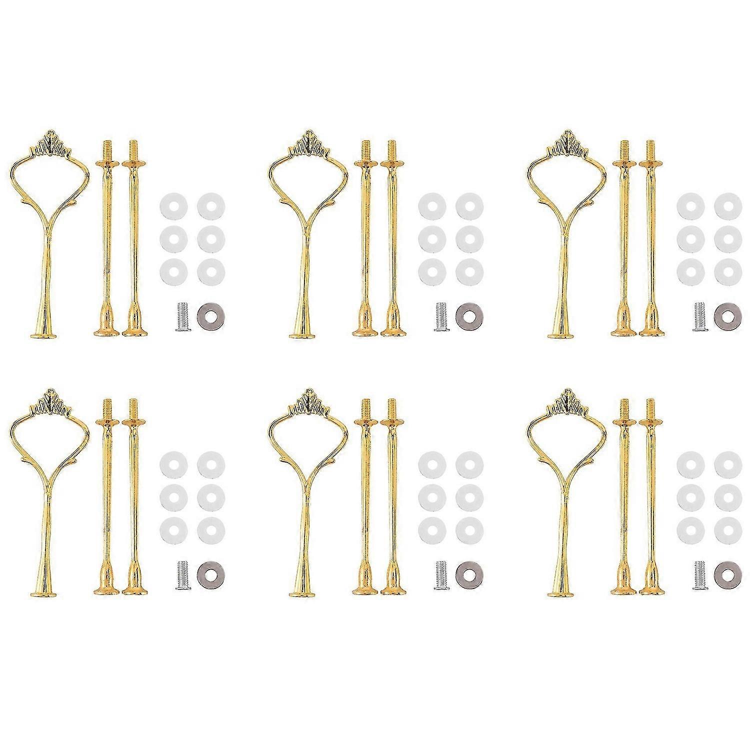 6 Set Tray Hardware compatible Cake Stand 3 Tier Cake Stand Fitting Hardware Holder compatible Weddi