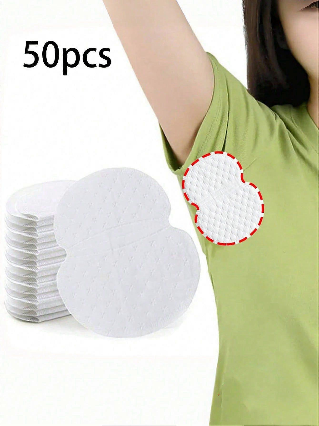 50pcs/10pcs Disposable Underarm Sweat Pads, Ultra Thin & Breathable Armpit Absorbing Pad, Invisible Sweat Patch, Odor Control, Suitable For Both Men A