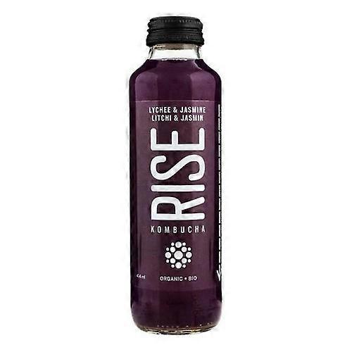 Rise Organic Lychee and Jasmine Kombucha, 414 Ml (Case Of 12)