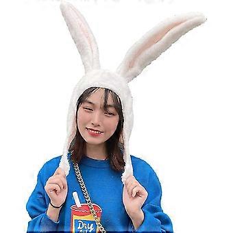 kanin øre sjov plys hat dame kanin hovedbeklædning cosplay fest hovedbeklædning (lyserød)