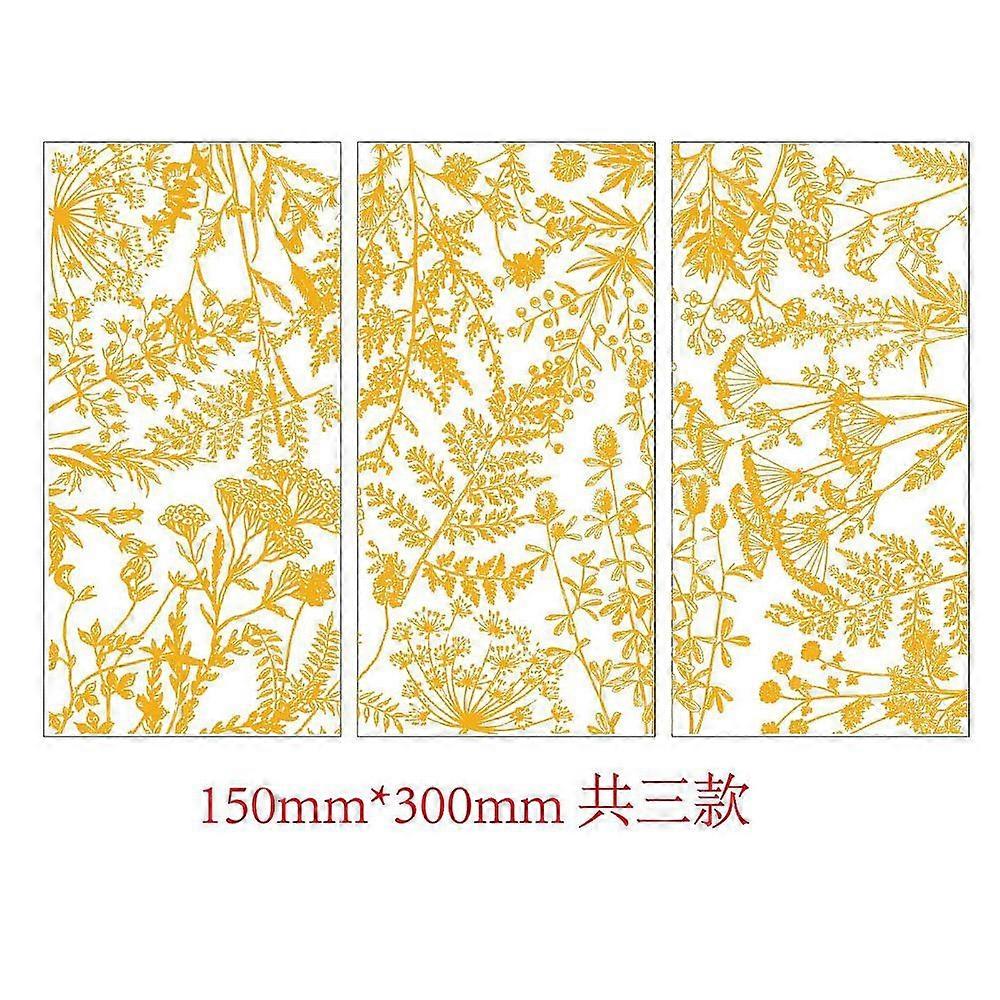 1セット3個PVC防水装飾ステッカー家具装飾植物用粘着デカール15x30cm