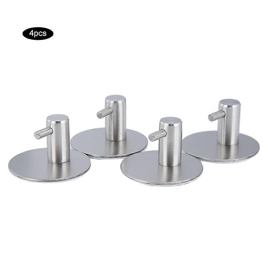 4pcs Hook Hanger Wall Mounted Kitchen Bathroom Suction Wall Hooks Clothes Hook