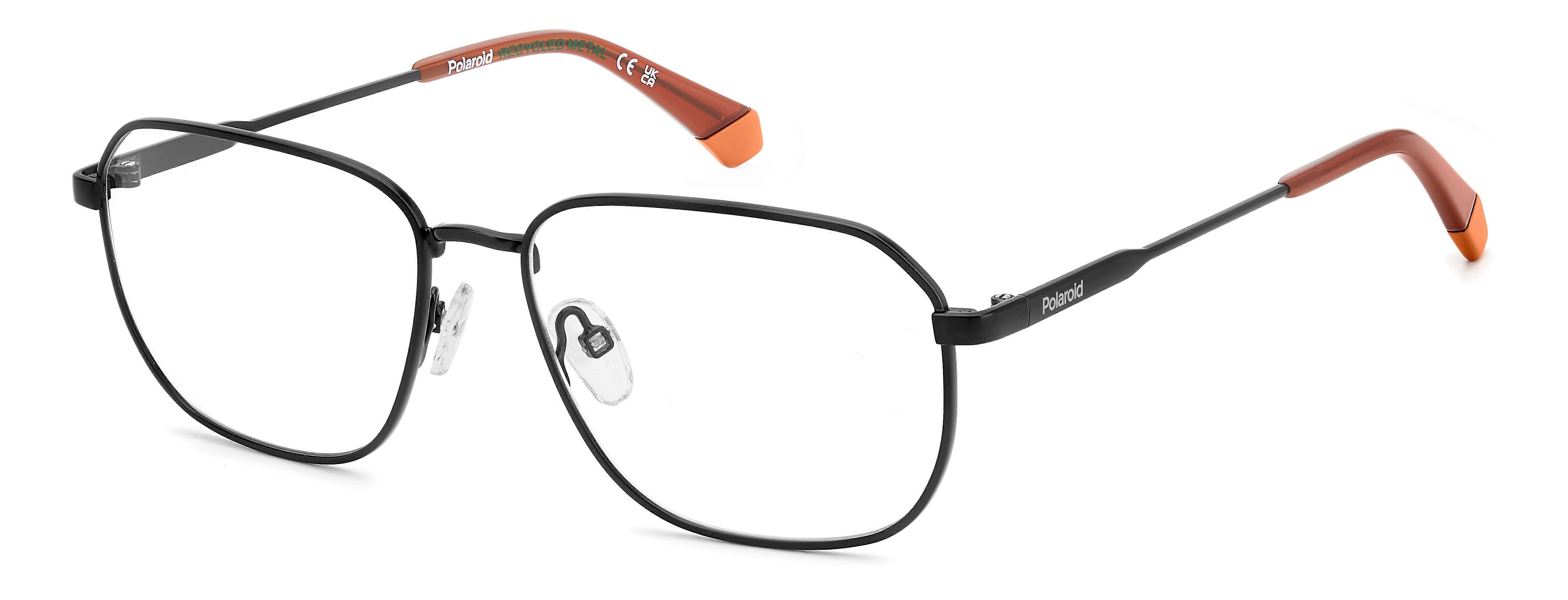 Eyewear Frames POLAROID PLD D538 003 MATTE BLACK 57/16/140 MAN