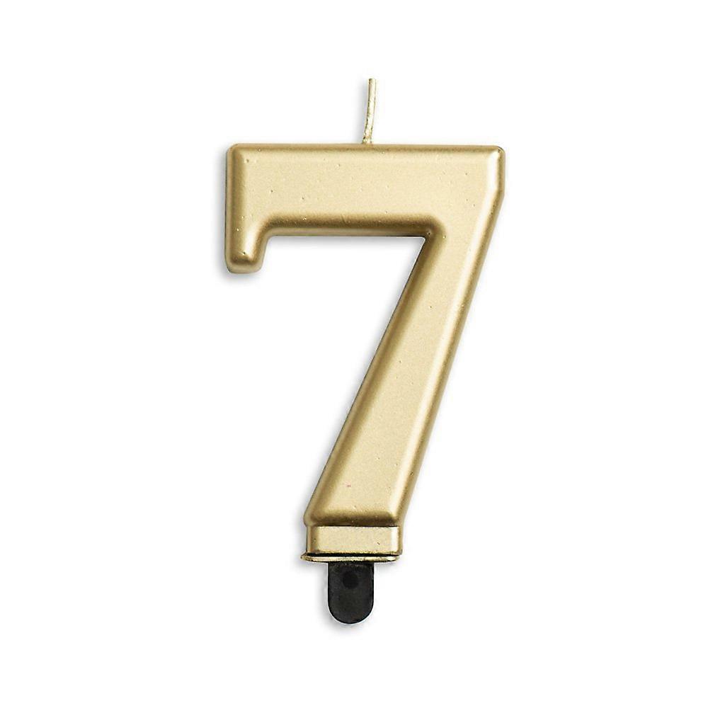 Zahlenkerze '7' Gold