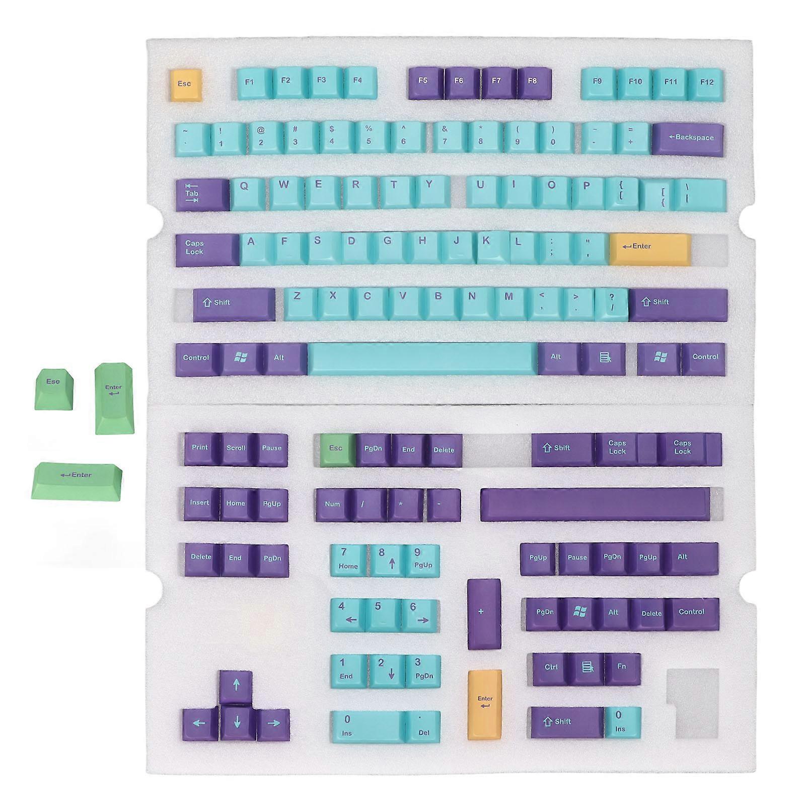 PBT keyboard keycaps, 150 keys, 5-side sublimation, Cherry height DIY mechanical keyboard keycap for GMK Skeleton King.