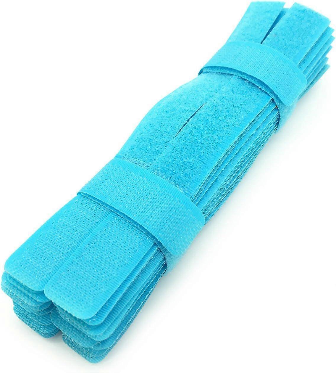 SBSGV 50pcs Cable Ties Reusable Fastening Wire Organizer Cord Rope Holder 7 Inch (Sky Blue)