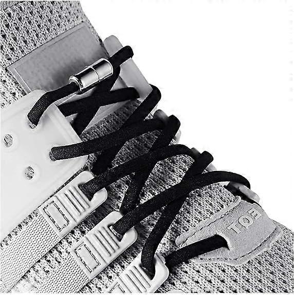 SBSGV Elastic shoelaces for adults, children and the elderly, with two pairs of elastic shoelacesBlack-2