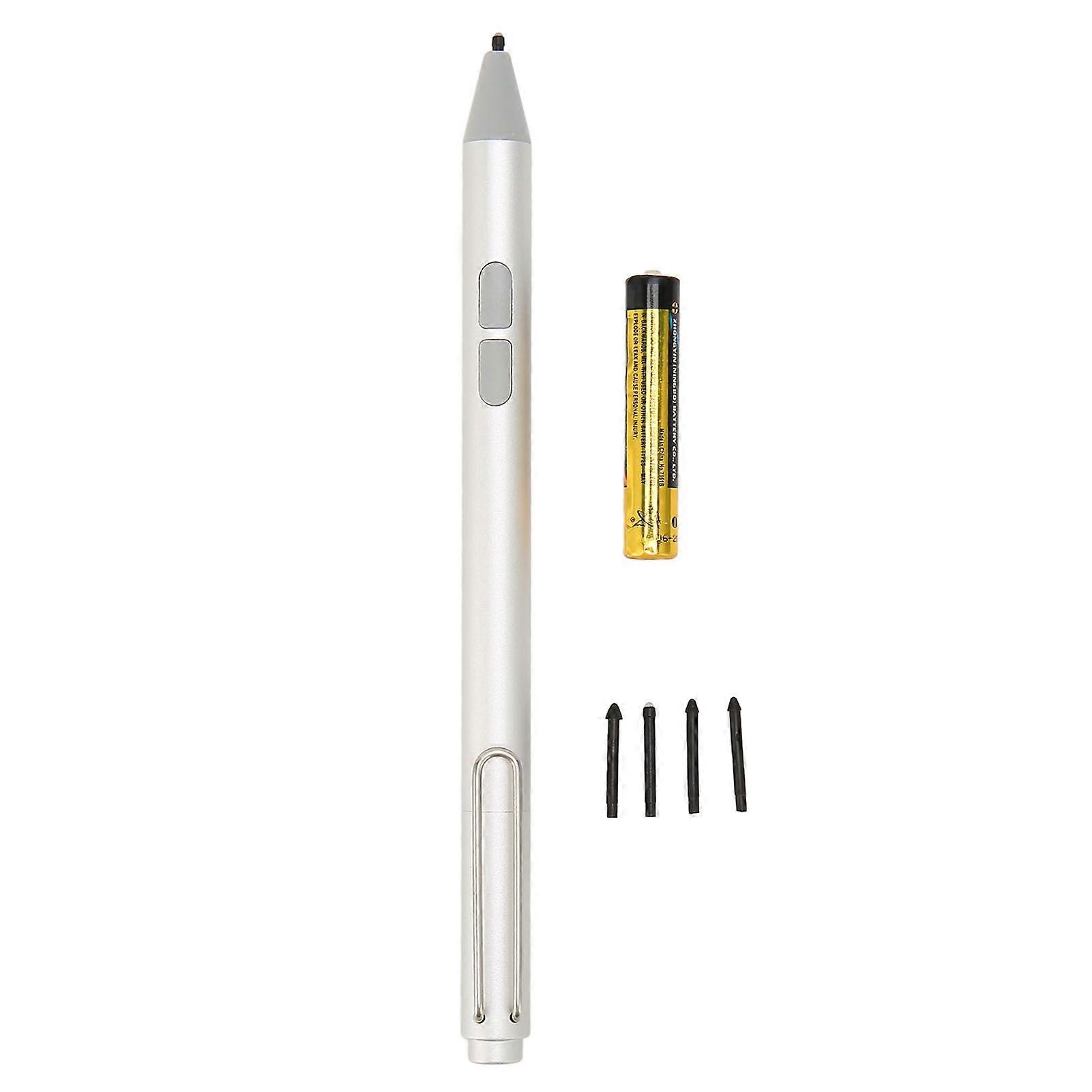 SBSGV Active Stylus 4096 Level Pressure Sensitive Tilt Function Capacitive Stylus Pen for Microsoft Silver