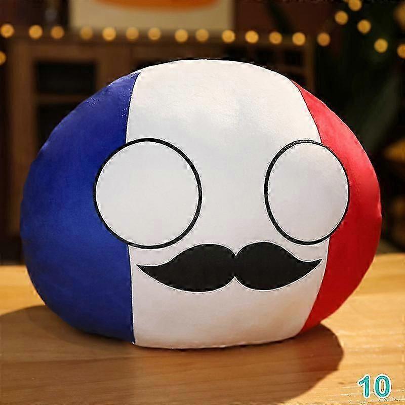 Peluche Countryball (Polandball) - Boule En Peluche, Tailles 10cm à 40cm, Idéale Comme Cadeau Ou Décoration
