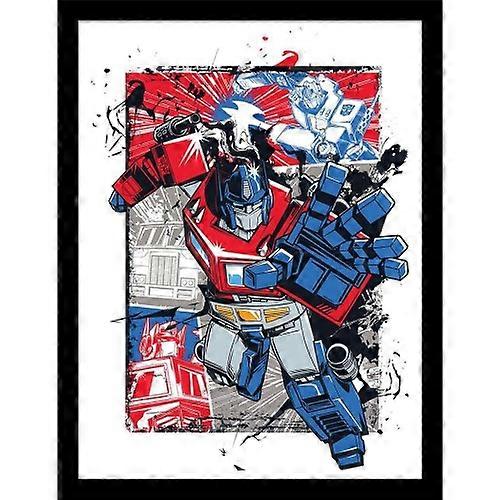 Transformers Optimus Prime Framed Poster