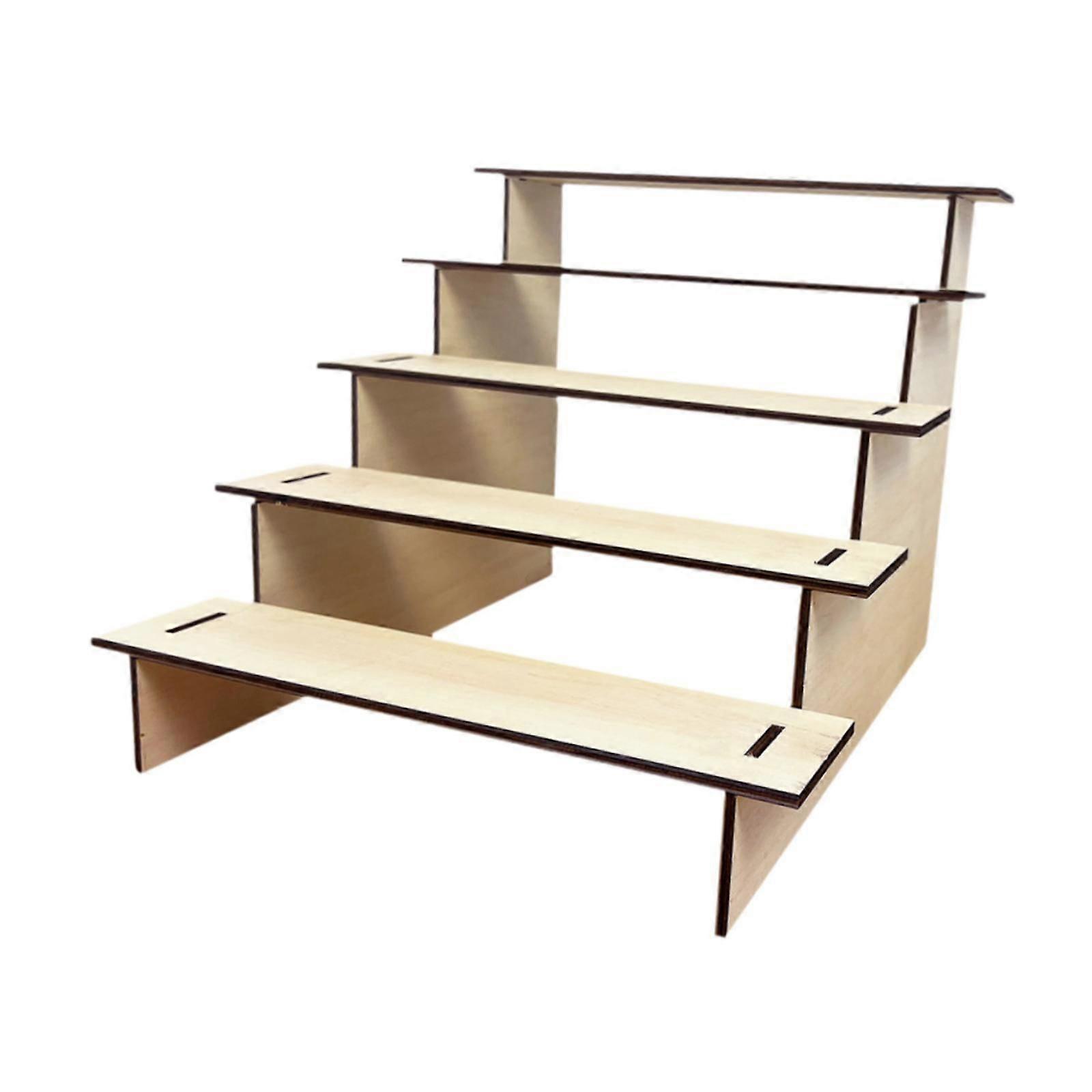 Wooden Retail Display Riser Desk Display Stand for Cosmetics Perfumes Models