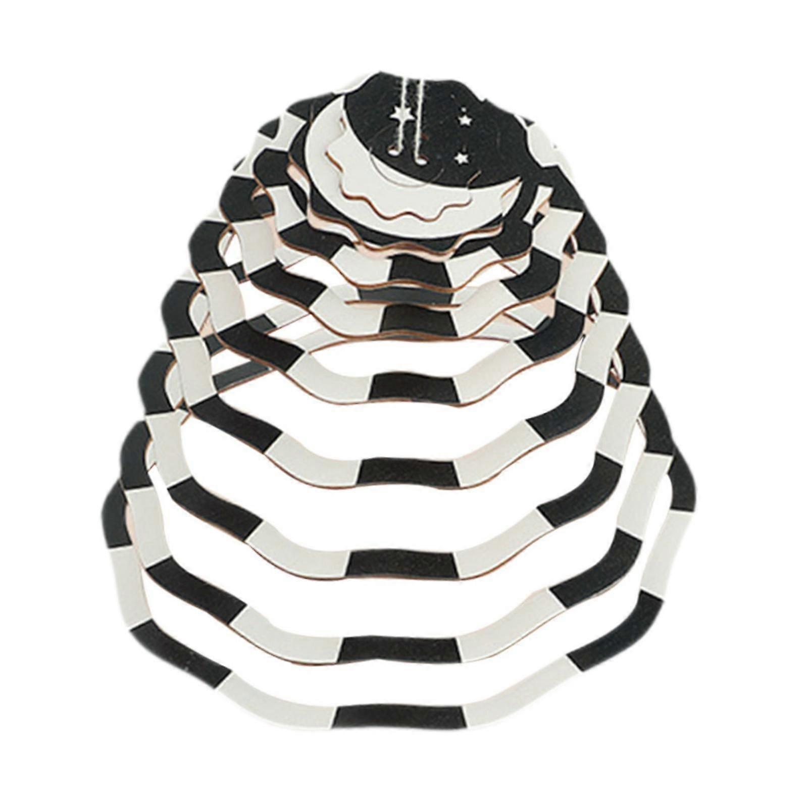 سرير أطفال موبايل أبيض وأسود حديثي الولادة معلق جرس سرير للأعمار 0+ أشهر طفل