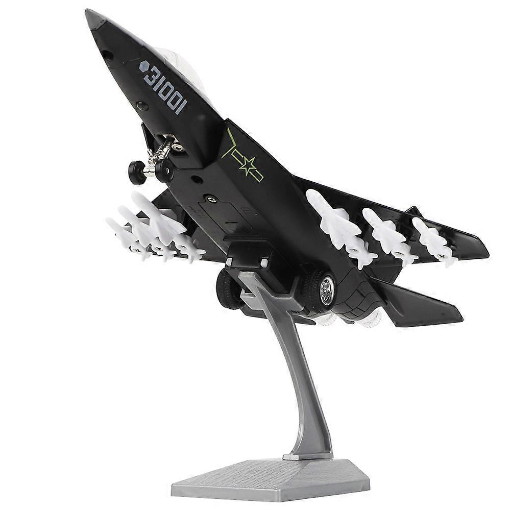 Simulation Electric Alloy Pull back Plane Model Toy with Light for Children Kids Gift