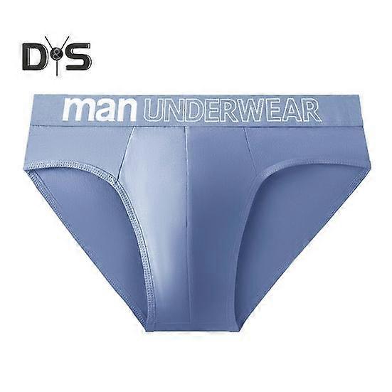 Men Briefs Mid-rise Slim Fit High Elasticity Panties Solid Color Letter Print U-Convex Breathable Soft Lines Underwear