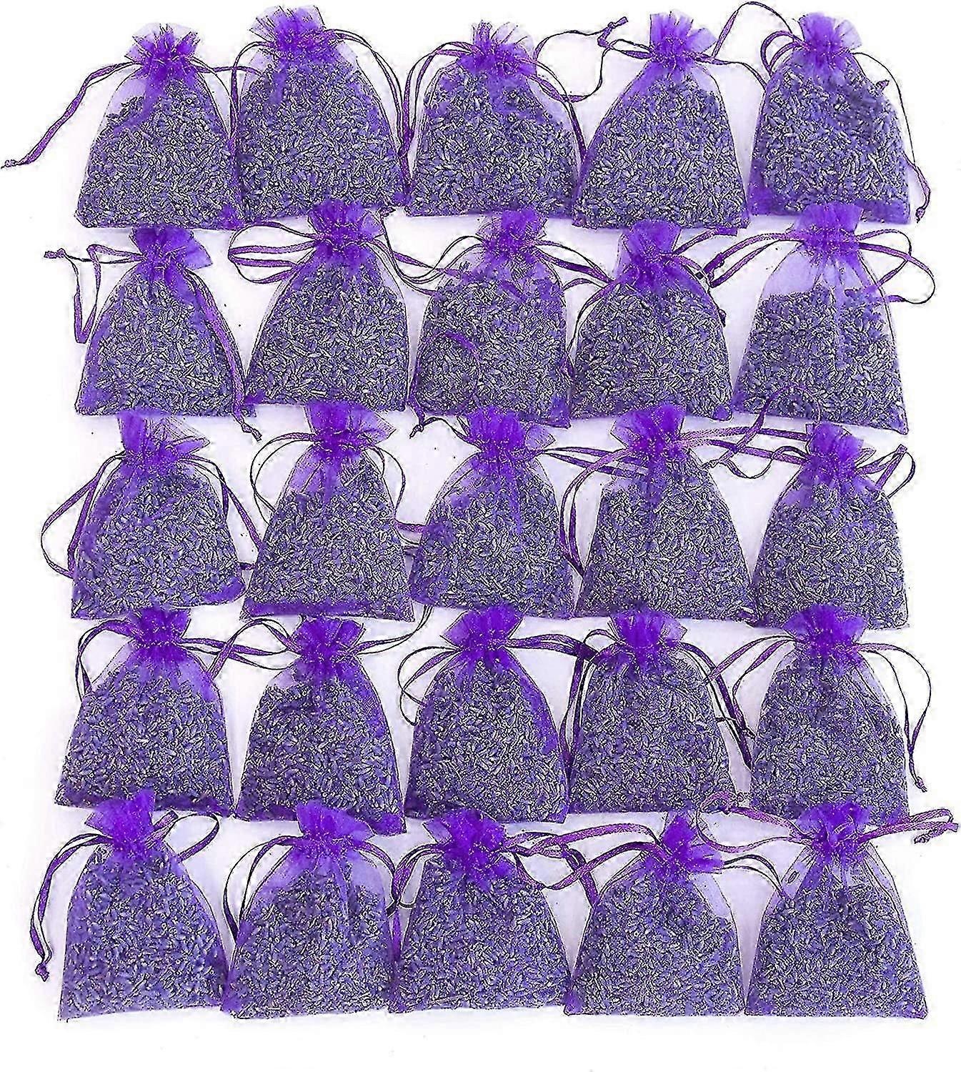 Bag Of 25 Sachets Dried Lavender Flower Lavender Sachets Compatible With Drawers And Closets-437