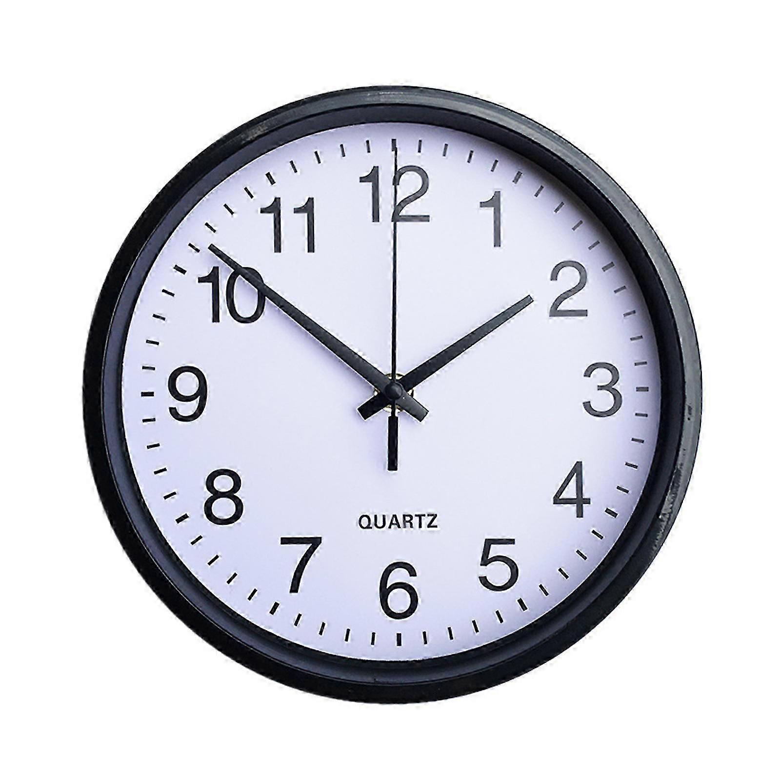 8 Inch Wall Clock Silent Non-Ticking Hanging Clock Large Number Round Clock for Home Office Decoration QingHai