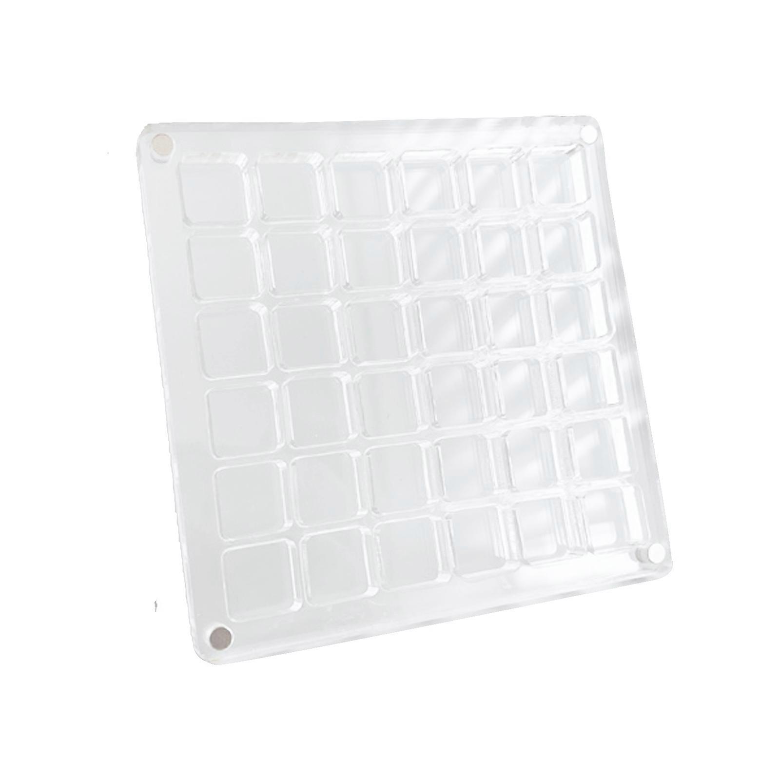 Decorative Storage Box Transparent Acrylic seashells Display Case 36/64/100 Grids Seashells Holder Clear Jewelry Case