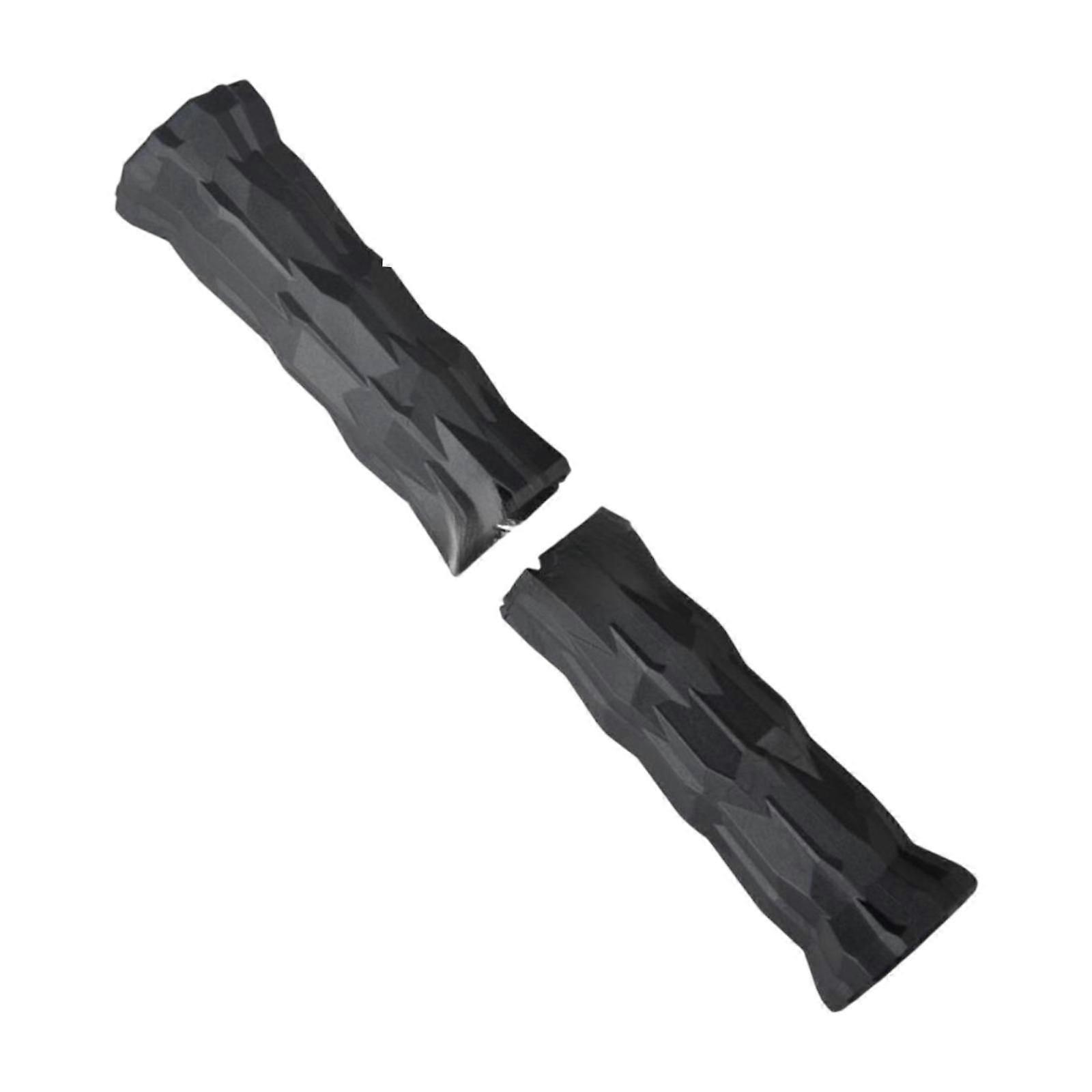 2 Pieces Bicycle Handlebar Grips Ergonomic Creative Replace Handlebar Covers Black