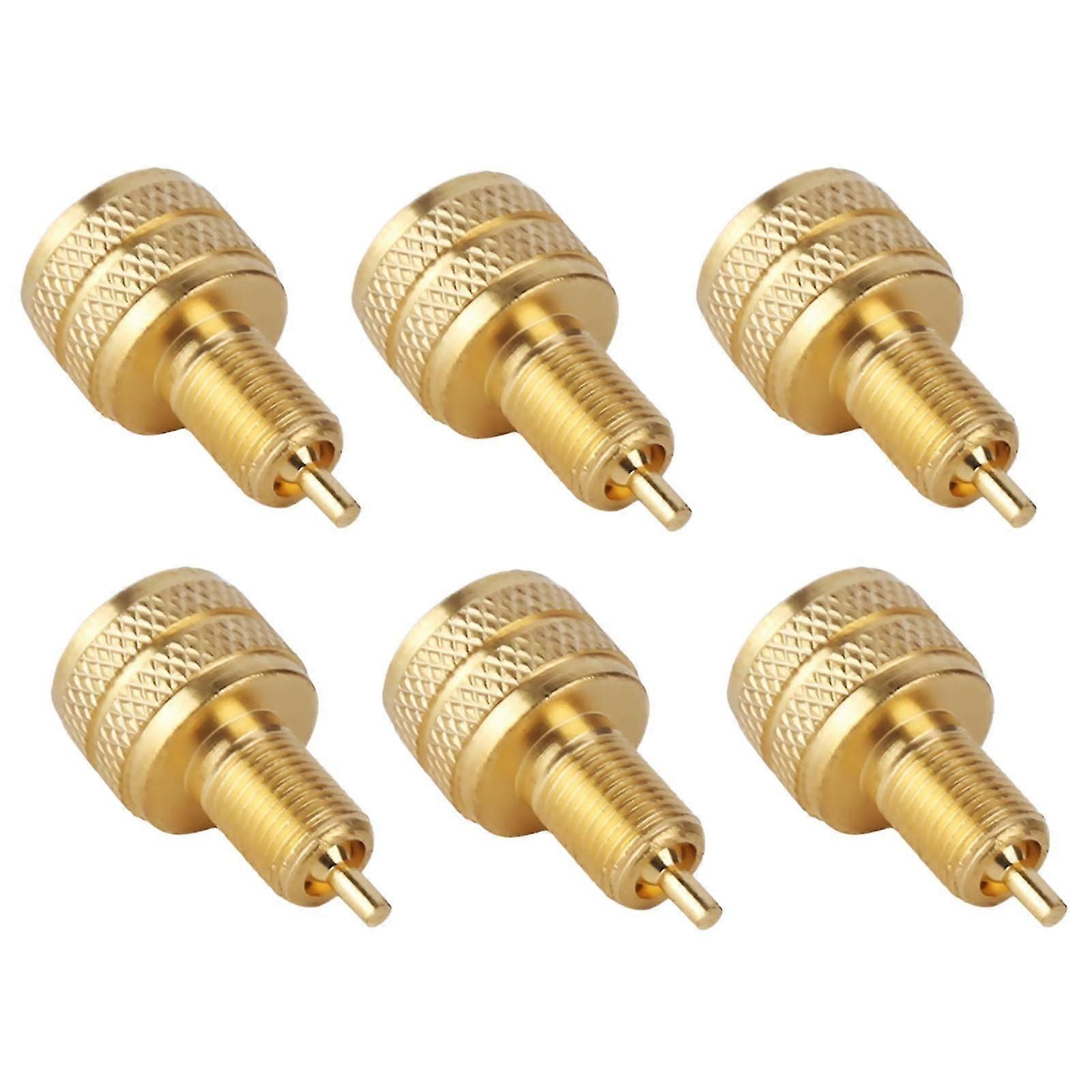 6PC 22mm Large Bore Tire Valve Stem Reducer Heavy-Duty Brass External Adapter