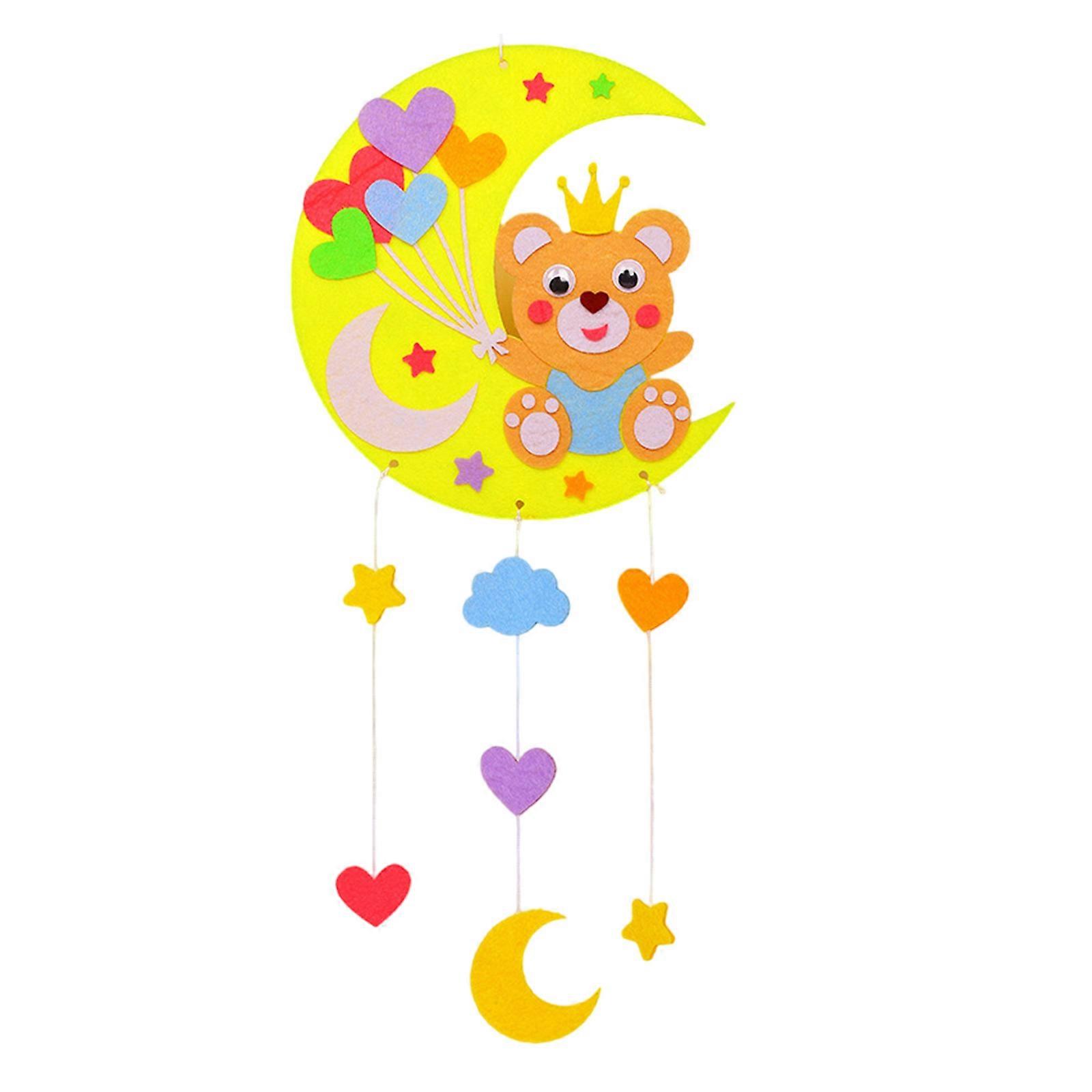 Dreamcatchers Making Kits pour les enfants Comprend un autocollant en feutre, des ornements colorés, des kits d’artisanat de bricolage pour des projets artistiques créatifs