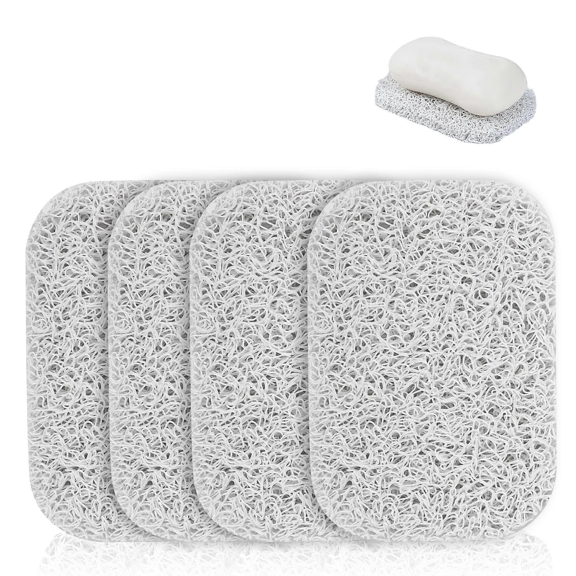 Soap Lift Pads for Soap Dishes, 4 Pieces, Durable Non-Slip Soap Holders for Bath and Kitchen Use