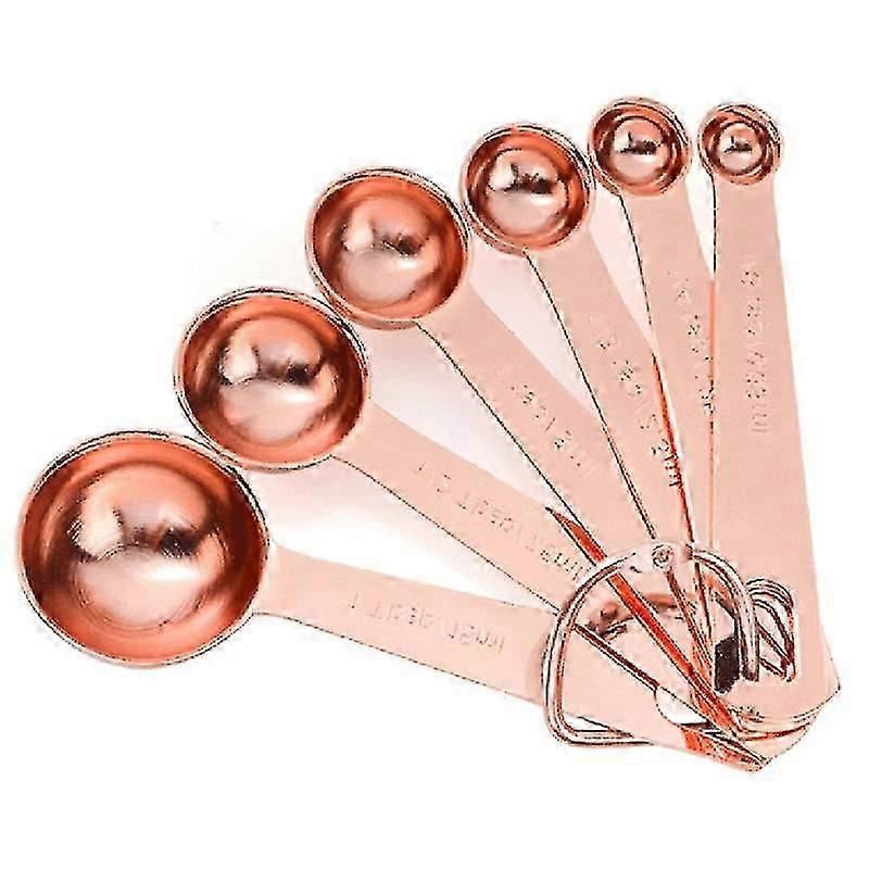6pcs/set Thick Stainless Steel Accurate Measuring Spoon Kitchen Cooking Tool
