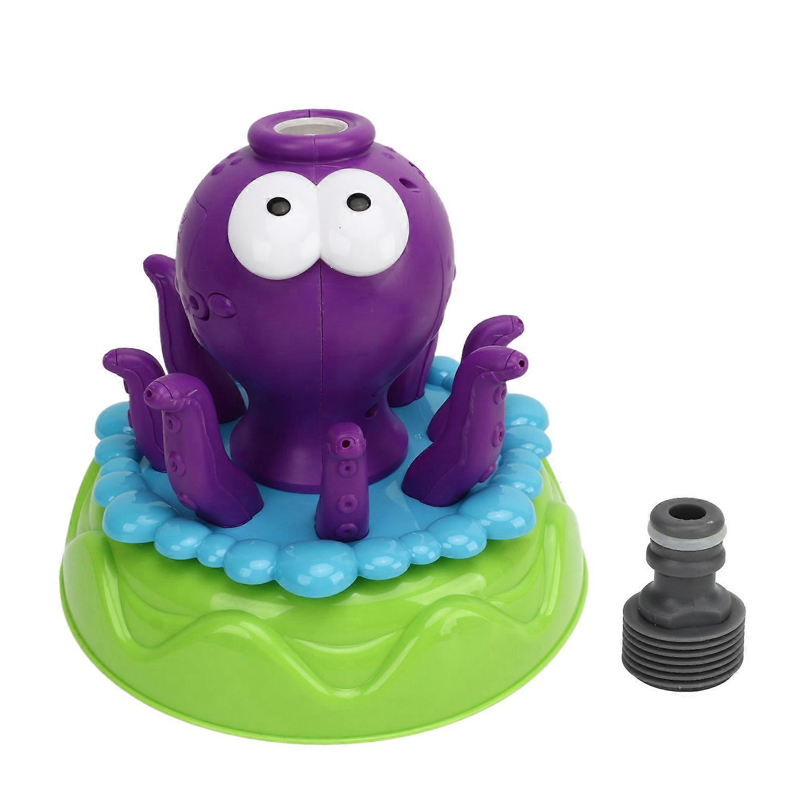 Sprinkler bubble machine toy two in one rotating water sprayer children's automatic bubble machine suitable for lawn backyard