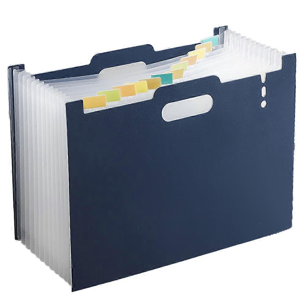 Accordion File Organizer with Fabric Edges, Portable Document Organizer for Easy Categorization, Upgrade Pocket Height for A4 Size Documents,