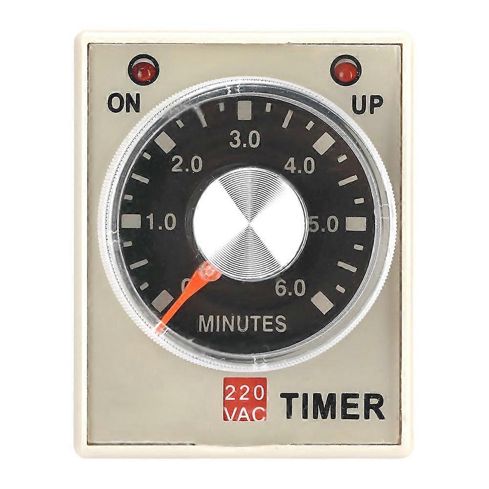 220VAC 6 Minutes Power On Delay Timer Time Relay AH3-3(6M)