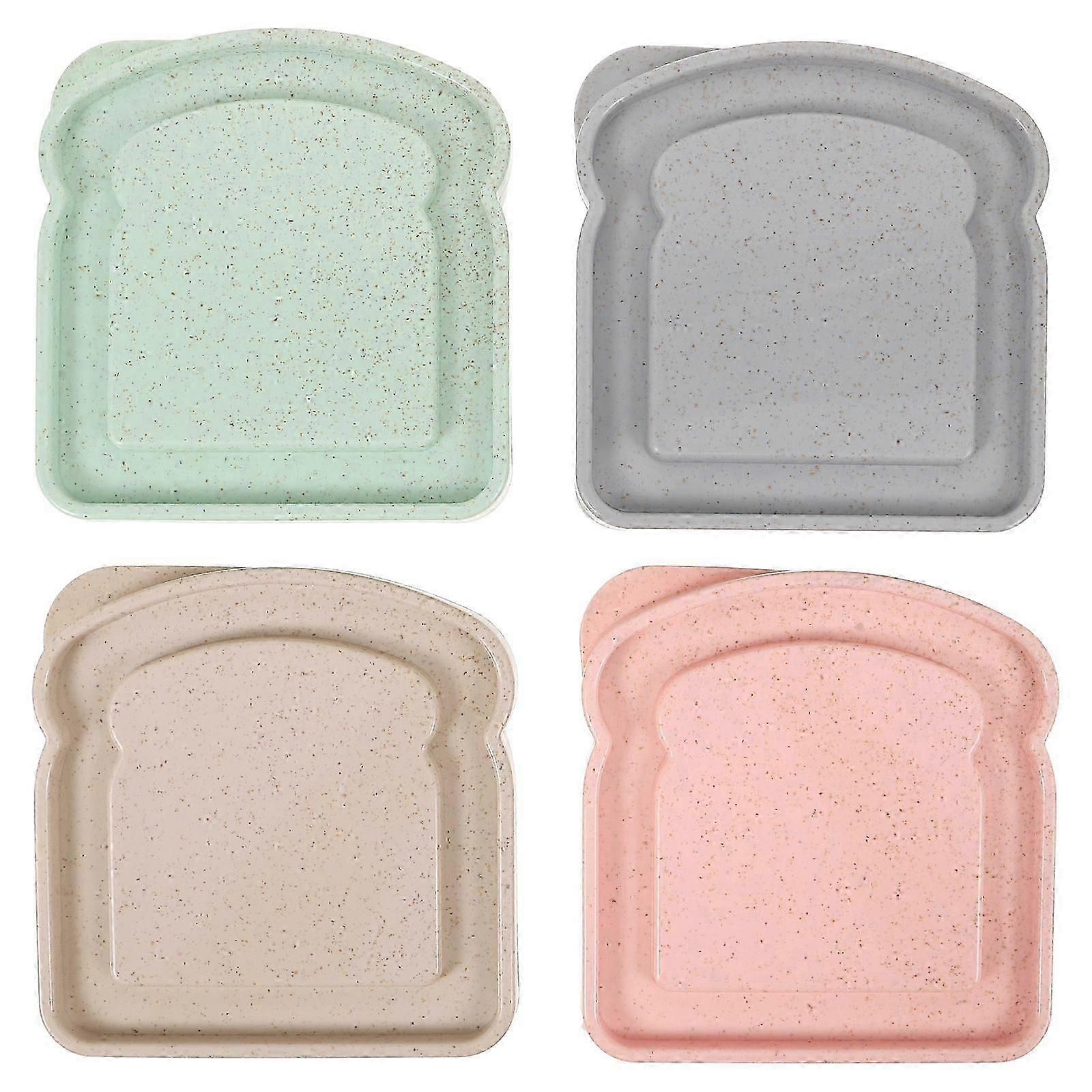 4Pcs Outdoor Camping Picnic Boxes Bread Toast Storage Holders Portable Food Holders