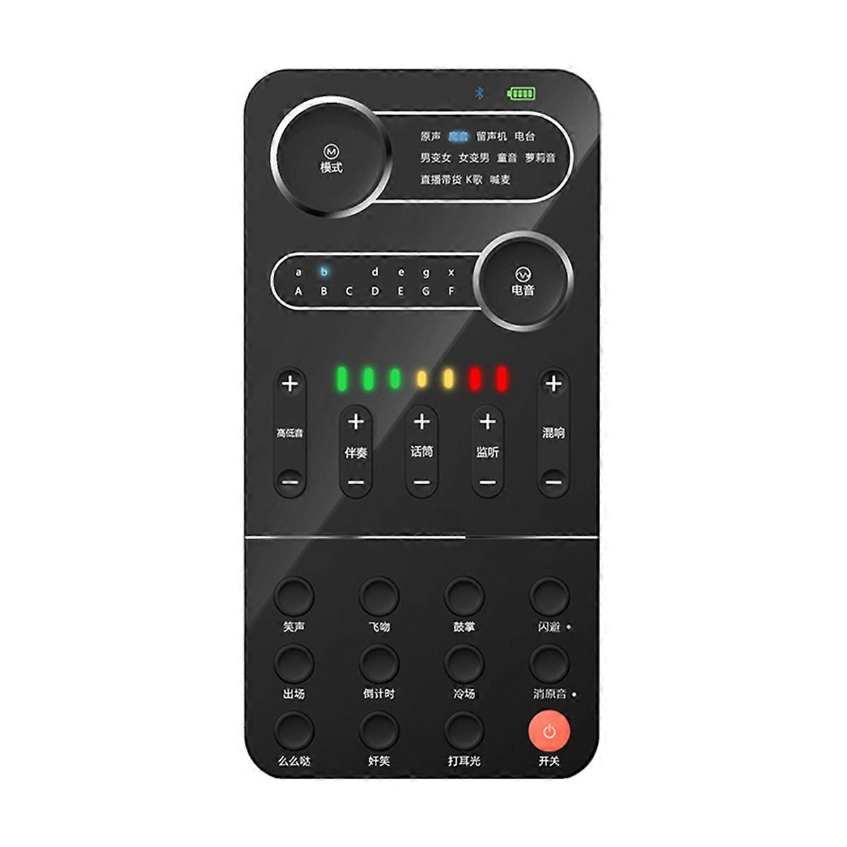 K9 Sound Card Set Portable Voice Converter with 9 Sound Effects Live Singing Equipment for Mobile P