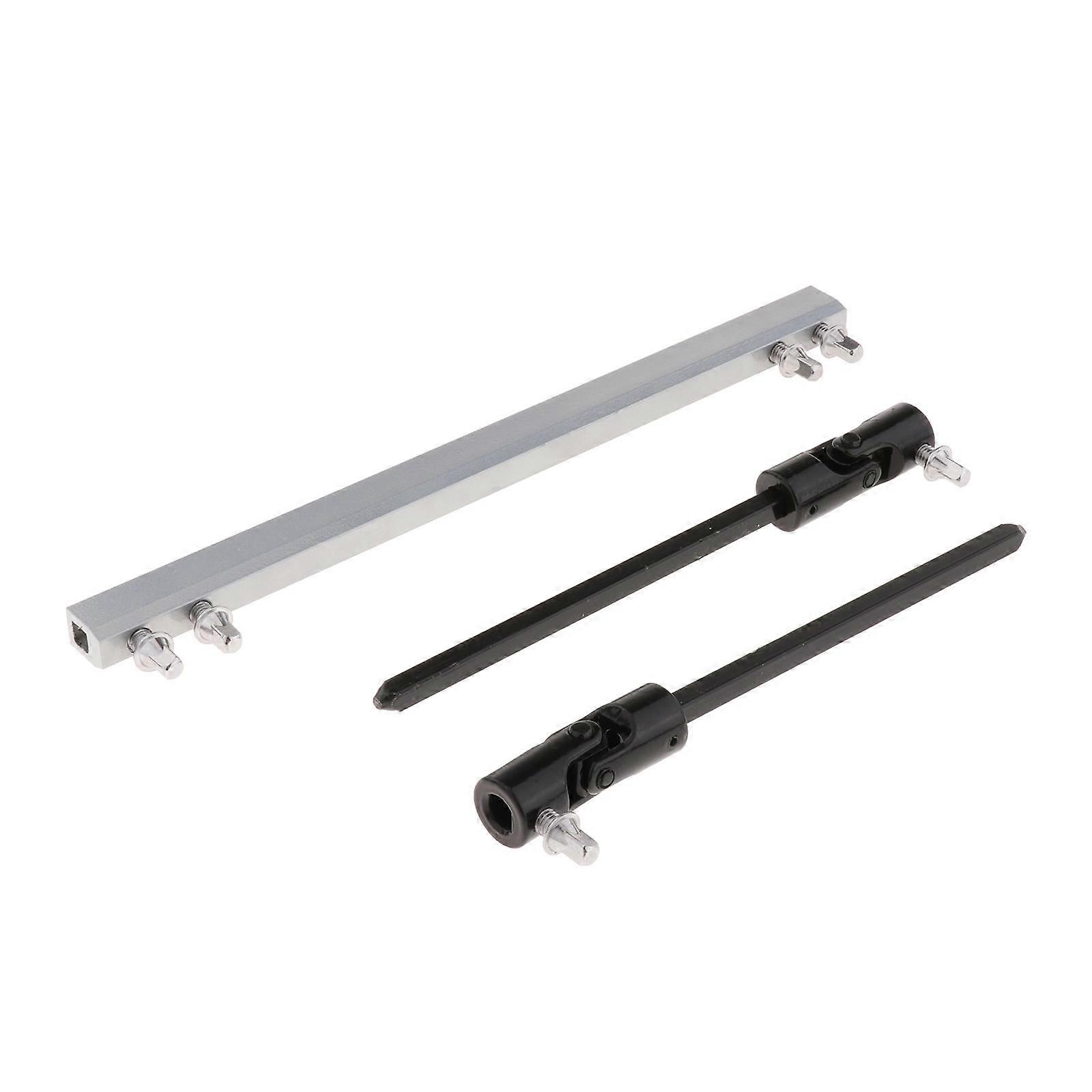 Silver Double Drum Pedal Link Connecting Bar Drive Shaft DIY Replacement