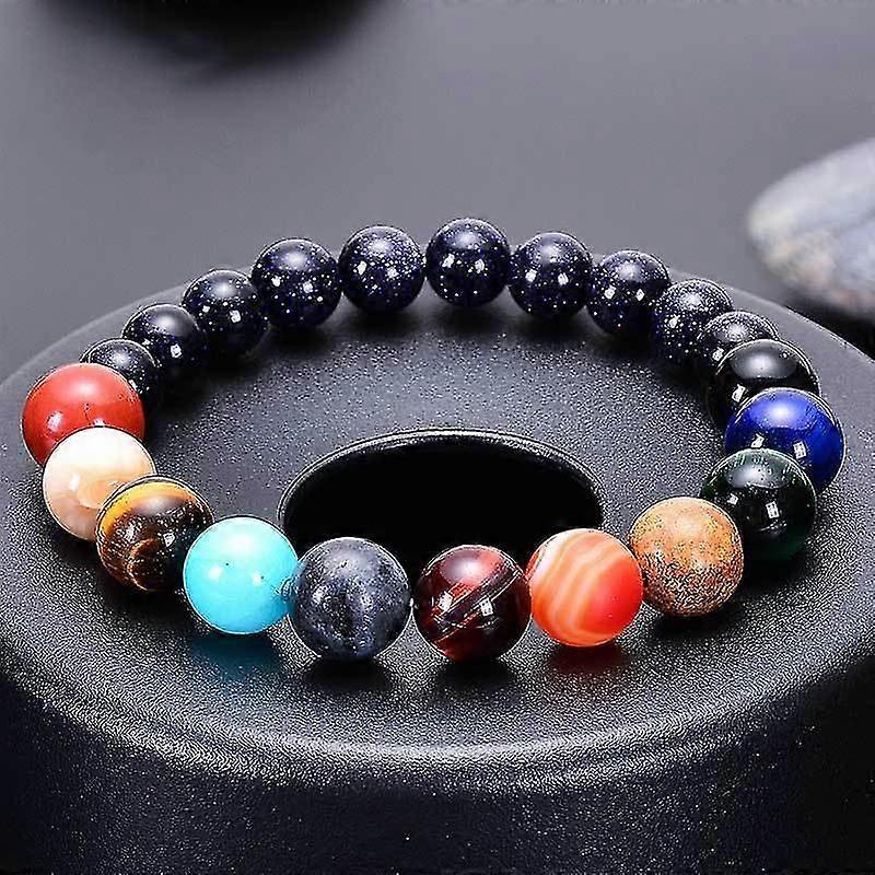 Men Eight Planets Bead Bracelet