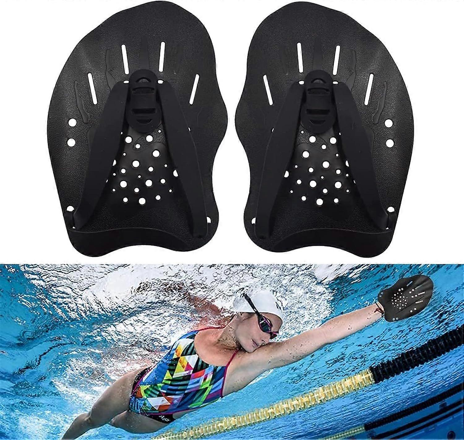 Hybrid Swim Paddle - Swimming Paddle - Swimming Hand Paddle, swimming training accessories for swimmers, beginners and experienced