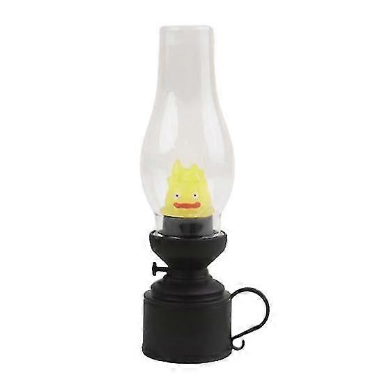 Cartoon Anime Flame Decorative Light with Handle Lightweight Portable Moving Castle Kerosene Candle