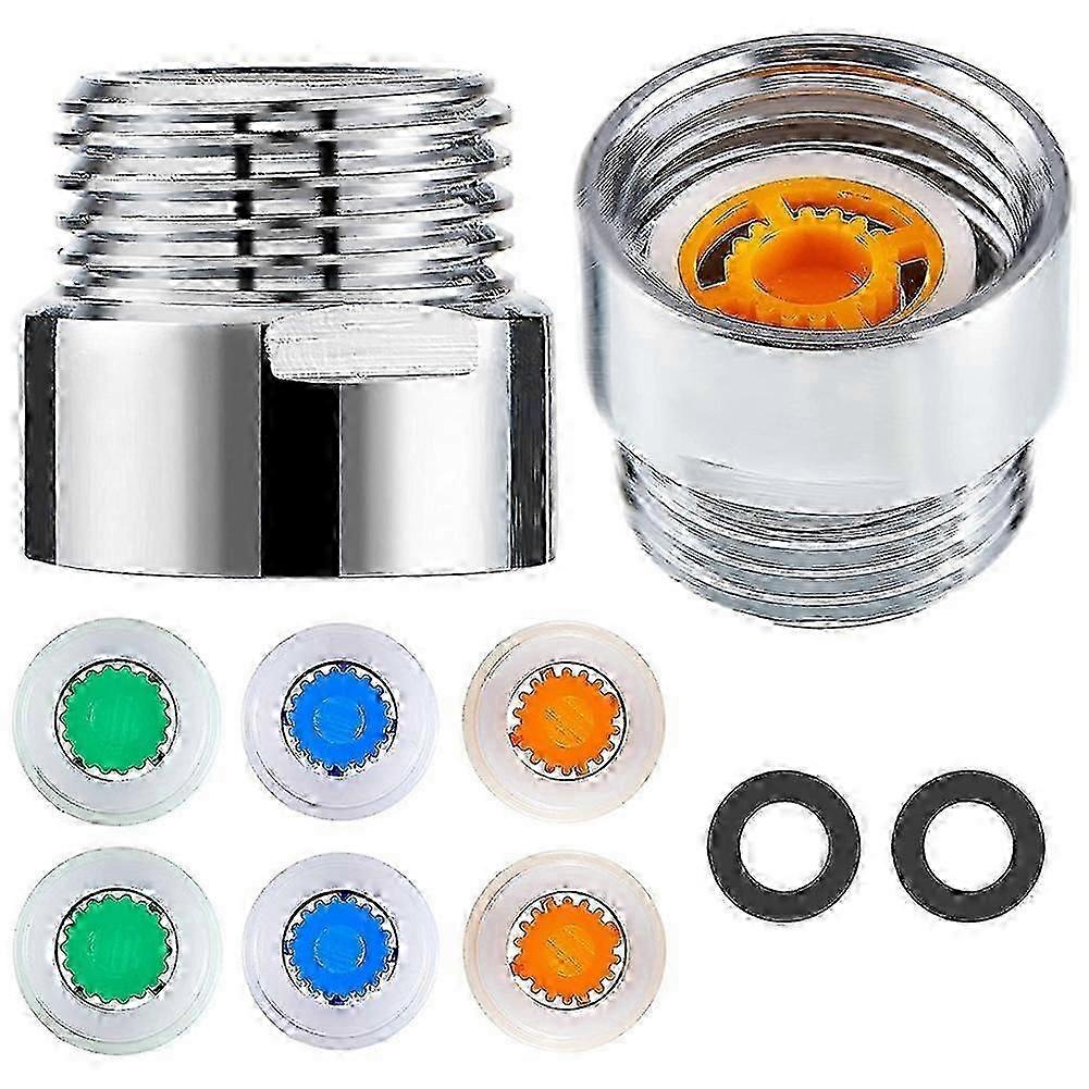 New Models 8 pieces of Shower Flow Reducer Limiter Set, Water Restrictor, 1/2 inch Thread size 4, 6 and 9 L/min for bathroom saving