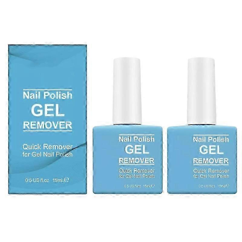 2個15mlマジックネイルジェルポリッシュリムーバーバーストネイルジェルソークオフマニキュアツール半永久ワニスポリッシュリムーバージェルマジックバースト