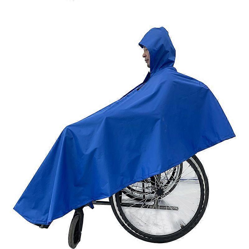 ヘビーデューティ車椅子ポンチョ再利用可能なフル防水フロントフードカバレッジ障害者用ジップ車椅子ケープSeniors_Specialギフト