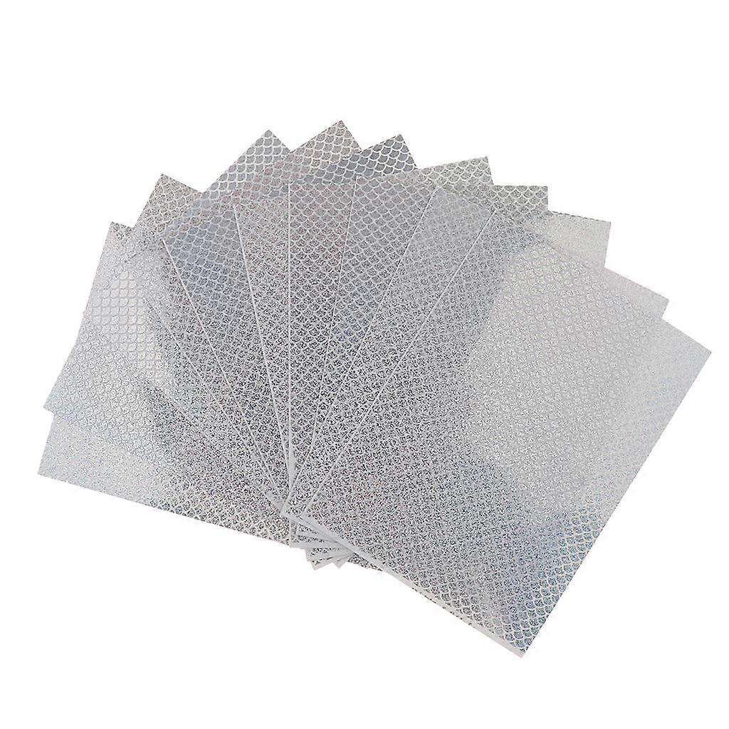 10 יחידות סרט הולוגרפי פלאש פיתיונות מאזניים מדבקות עור