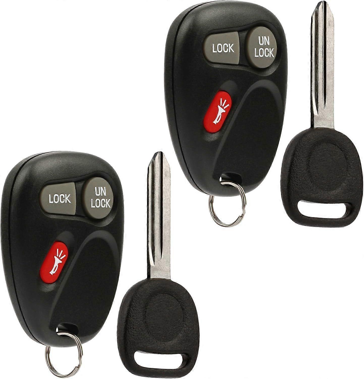 Keyless entry remote with ignition key for Chevrolet Astro Blazer S10 Silverado